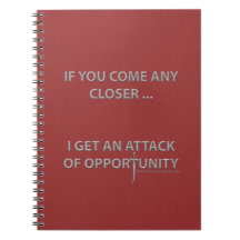 Attack of Opportunity Spiral Note Books