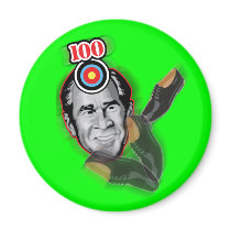 Attack of the flying shoe-Throw Shoe @ George Bush Fridge Magnets