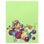 attack of the monster balls letterhead design