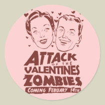 Attack of the Valentines Zombies stickers