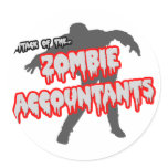 Attack of the Zombie Accountants Sticker