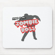 Attack of the Zombie Boss Mouse Pads