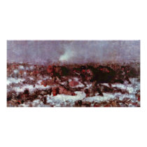 Attack On Smardan (Study) By Grigorescu Nicolae Photo Card Template