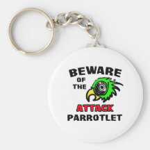 Attack Parrotlet Keychain
