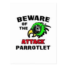 Attack Parrotlet Postcards