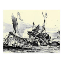 Attaque de Kraken ! Carte postale