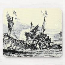 Attaque de Kraken ! Mousepad Tapis De Souris