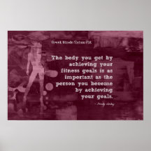 Atteindre vos buts de forme physique ! poster