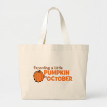 Attendant un peu de citrouille en octobre sac fourre-tout