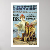 Attendrons-Nous (white) Posters