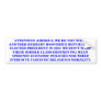 ATTENTION AMERICA BUMPER STICKER