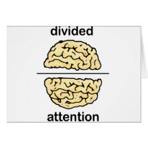 Attention divisée cartes de vœux