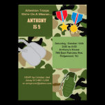 Attention Troops Army Birthday Invitation invitations