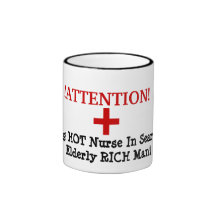 !ATTENTION!, +, Young HOT Nurse In Search Of El... Coffee Mug