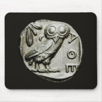 Attica Tetradrachm Owlthena Mouse Mats