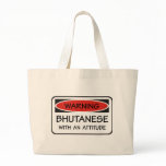 Attitude Bhutanese Tote Bags