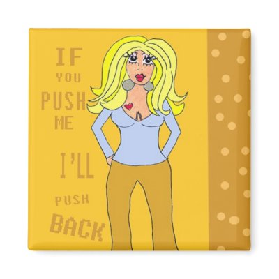 Attitude cartoon girl by Derora