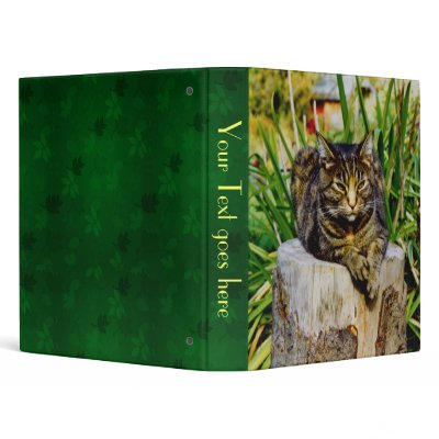 ATTITUDE CAT VINYL BINDERS by northwest_photograph
