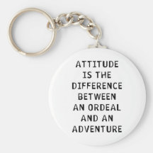 Attitude Difference Key Chain