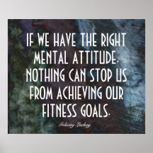 Attitude for Fitness Success Poster