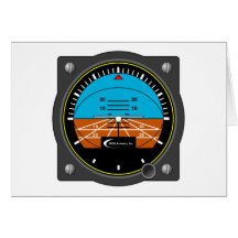 Attitude Indicator Greeting Card
