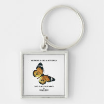 Attitude Is Like A Butterfly Just Flap Wings Soar keychains