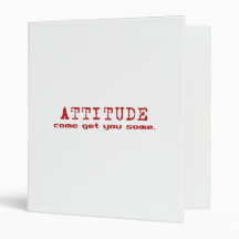 Attitude Red Binder
