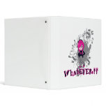 attitude whatever ermo girl vector art 3 ring binders