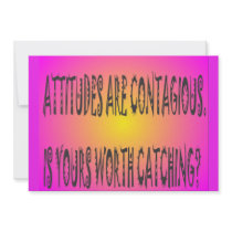 Attitudes Are Contagious Custom Announcements