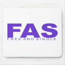 Attitudes - "Free And Single" Mouse Mats