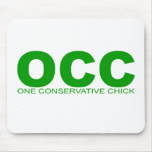 Attitudes - "One Conservative Chick" Mouse Mats
