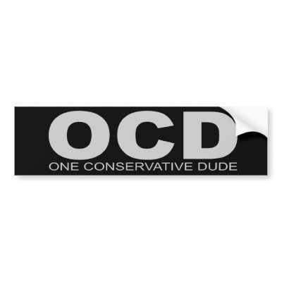 Attitudes - "One Conservative Dude" Bumper Stickers by outoftheboxx