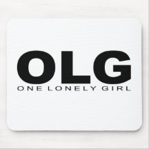Attitudes - "One Lonely Girl" Mouse Mat