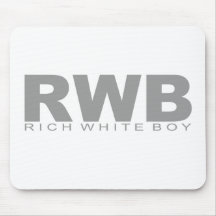 Attitudes - "Rich White Boy" Mouse Pad