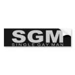 Attitudes - "Single Gay Man" Bumper Stickers
