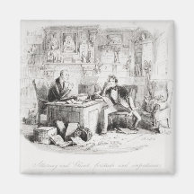Attorney and Client, fortitude and impatience Refrigerator Magnets