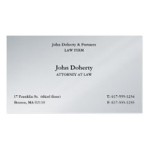 Attorney at Law I Scales of Justice Business Card
