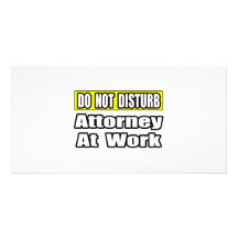 Attorney At Work Picture Card
