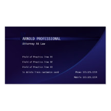 Attorney Business Card Deep Blue Lawyer Justice