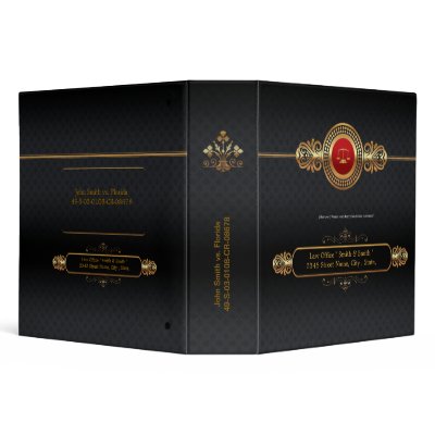 Attorney Elegant Legal Business Binder by zlatkocro