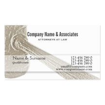 Attorney Lawyer Judge Auctioneer gavel Business Card