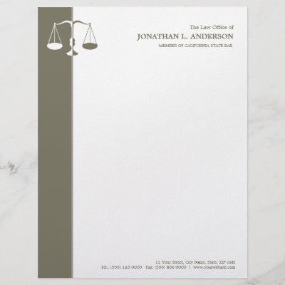 Lawyer Attorney  on Attorney   Lawyer Letterhead By Blueplanet