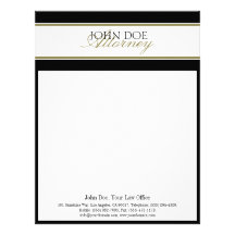 Attorney Letterhead Gold Script MatchBusinessCard