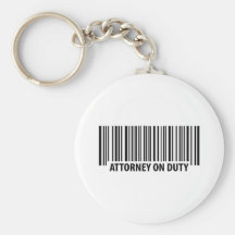 attorney on duty key chain