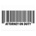 attorney on duty postcards