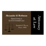 Attorney or Lawyer Business Card