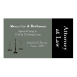Attorney or Lawyer Business Card Templates