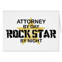 Attorney Rock Star by Night Card