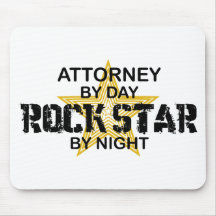 Attorney Rock Star by Night Mousepad