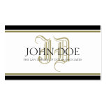 Attorney Roman Gold Monogram Business Card